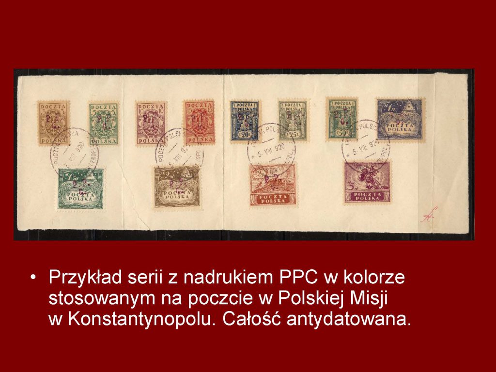 znaczki poczta w Konstantynopolu Polacy w Turcji